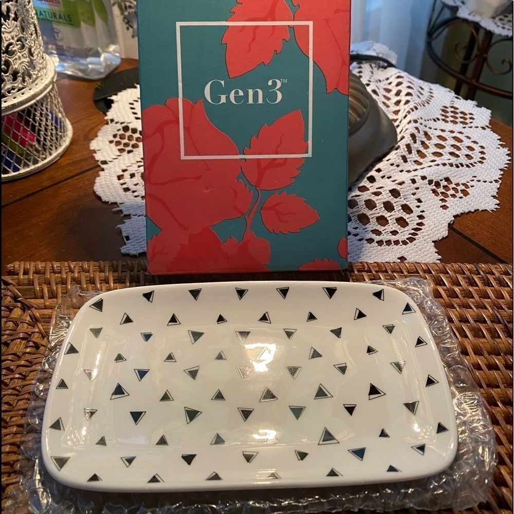 Decorative Ceramic Tray - NEW IN BOX